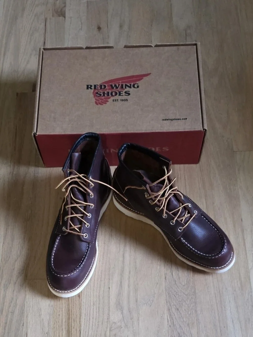 BNIB Red Wing 8138 Classic Moc Toe Boots Briar Oil Slick Leather Men's 9.5